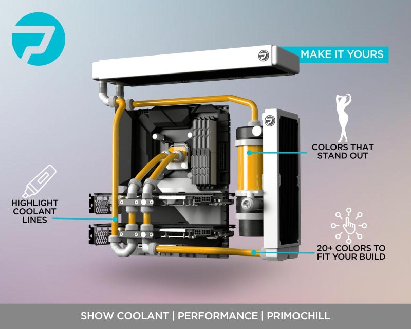 PrimoChill Opaque - Computer WaterCooling Show Coolant, Solid/Non-Transparent, Full Protection, Advanced User, PrimoPrep Included, Proudly Made in The USA (32oz/.9L) - Candy Gold SX - Image 3